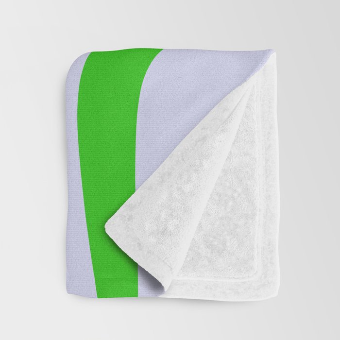 Abstract Lime and Lavender Mid Century Modern Palm Springs Pattern Throw Blanket Gallery Image 3