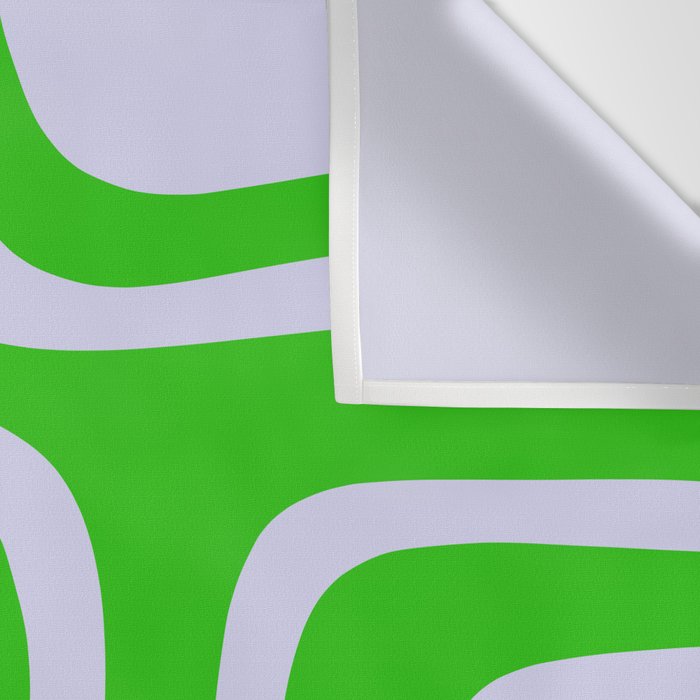 Abstract Lime and Lavender Mid Century Modern Palm Springs Pattern Wall Tapestry Gallery Image 3