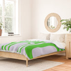 Abstract Lime and Lavender Mid Century Modern Palm Springs Pattern Duvet Cover Gallery Image 2