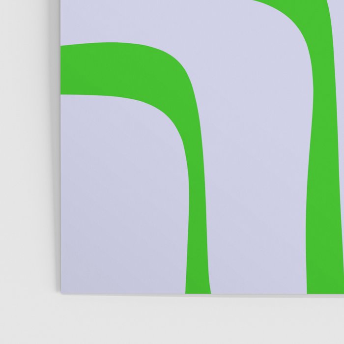 Abstract Lime and Lavender Mid Century Modern Palm Springs Pattern Poster Gallery Image 3