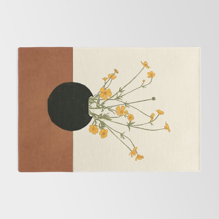 Blooming Wildflowers Yellow 2 Rug Gallery Image 2