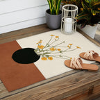 Blooming Wildflowers Yellow 2 Outdoor Rug Gallery Image 2