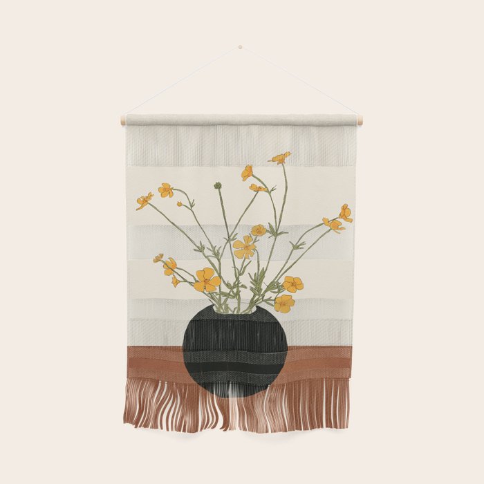 Blooming Wildflowers Yellow 2 Wall Hanging Gallery Image 1