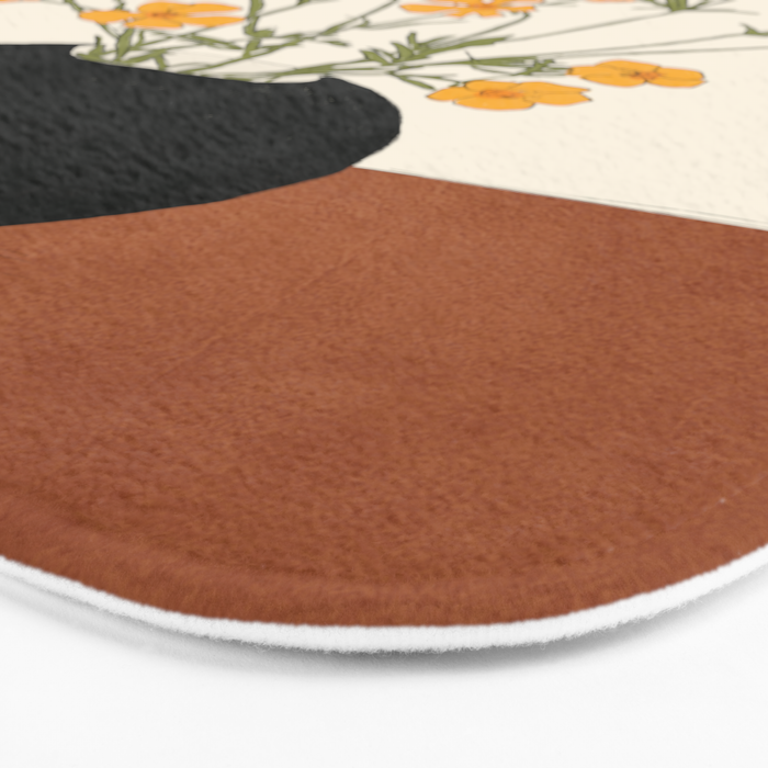 Blooming Wildflowers Yellow 2 Bath Mat Gallery Image 3