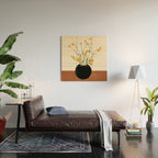 Blooming Wildflowers Yellow 2 Wood Wall Art Gallery Image 2