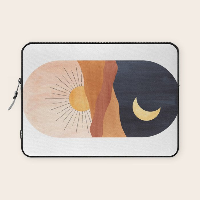 Abstract day and night Laptop Sleeve Gallery Image 1