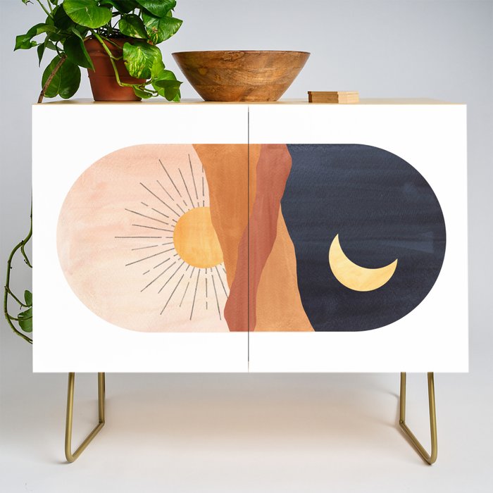 Abstract day and night Credenza Gallery Image 1