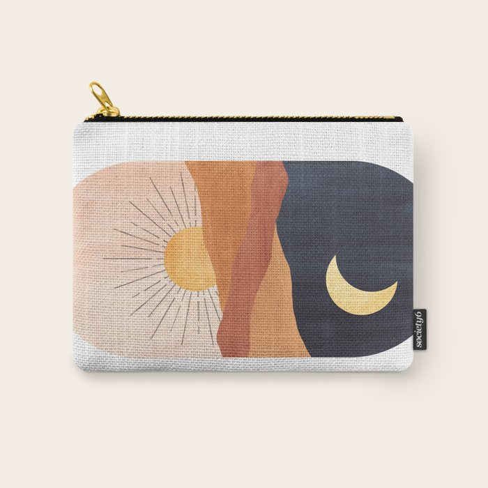 Abstract day and night Carry All Pouch Gallery Image 1