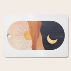 Abstract day and night Cutting Board Gallery Image 1
