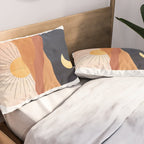 Abstract day and night Pillow Sham Gallery Image 2