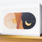 Abstract day and night Wall Mural Gallery Image 2