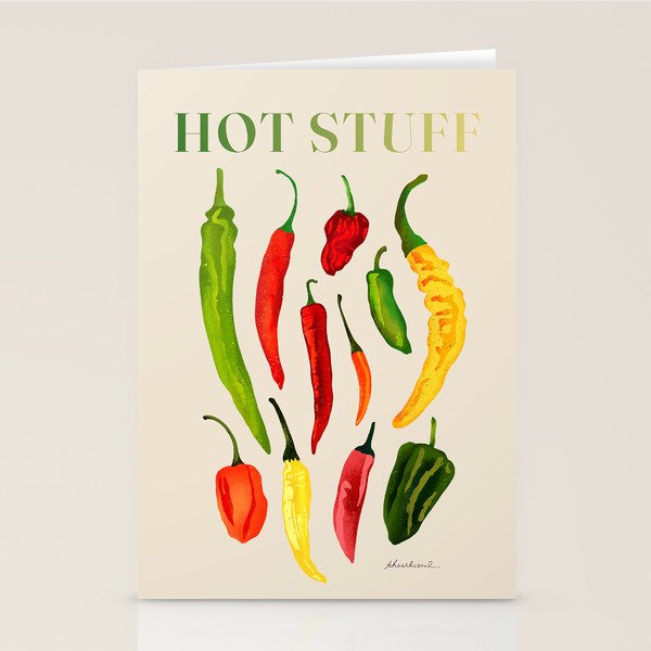 Hot Stuff Peppers Stationery Card Gallery Image 2