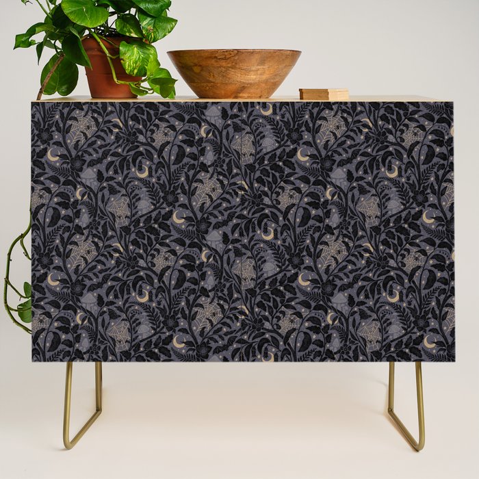 Mysterious Garden - midnight violet Credenza Gallery Image 1