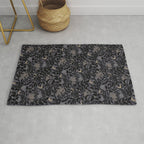 Mysterious Garden - midnight violet Rug Gallery Image 1