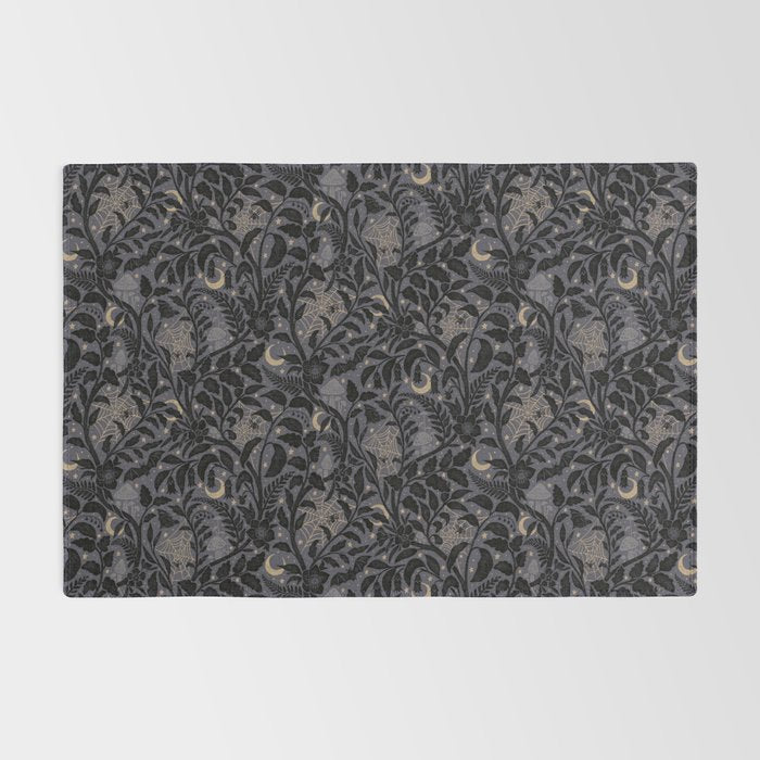 Mysterious Garden - midnight violet Rug Gallery Image 2