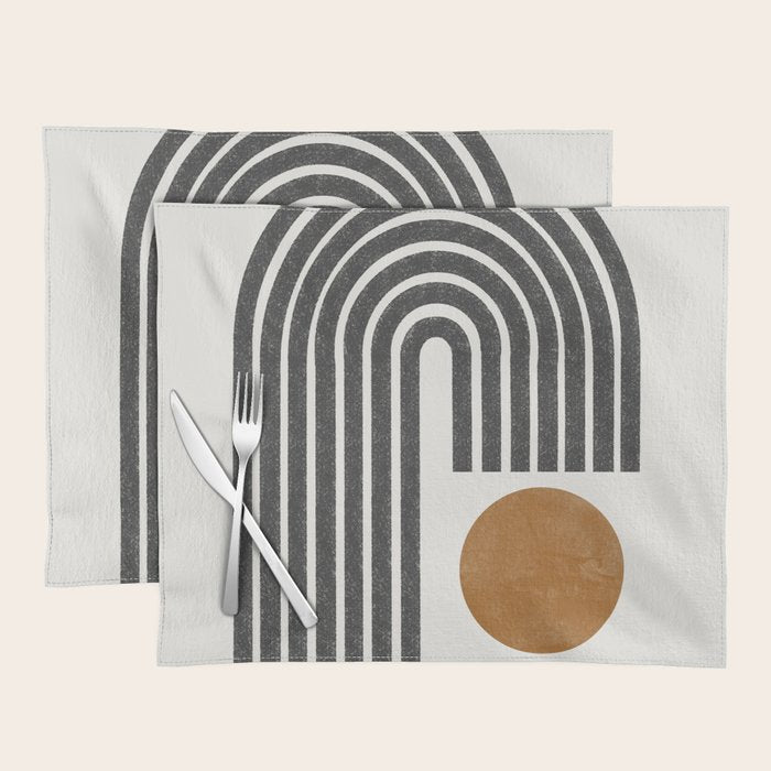 Modern Shape Art Placemat Gallery Image 1