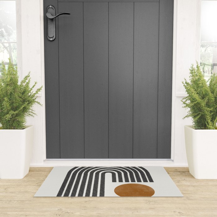 Modern Shape Art Welcome Mat Gallery Image 3