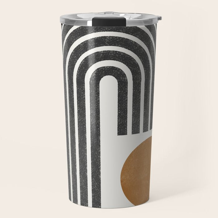 Modern Shape Art Travel Mug Gallery Image 1