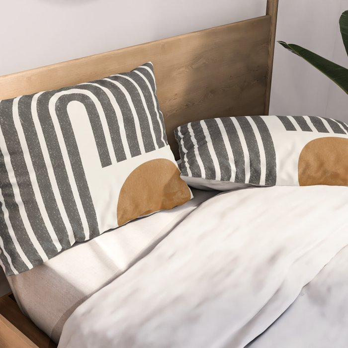 Modern Shape Art Pillow Sham Gallery Image 2
