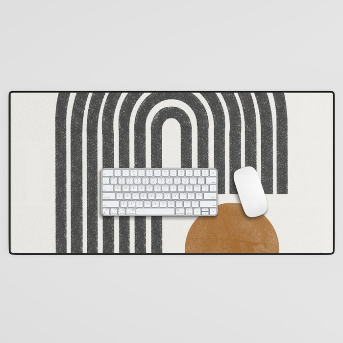 Modern Shape Art Desk Mat Gallery Image 1