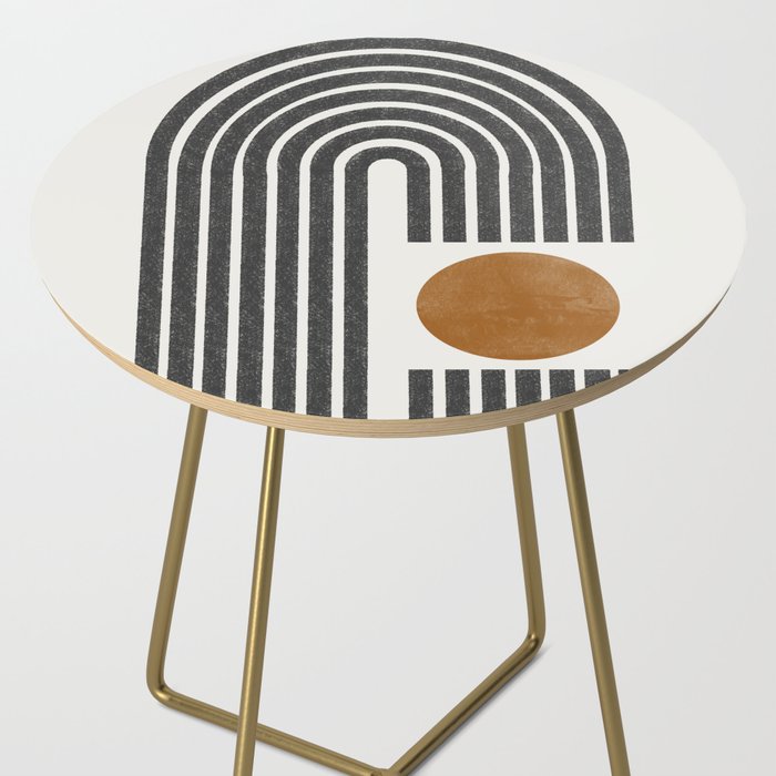 Modern Shape Art Side Table Gallery Image 2