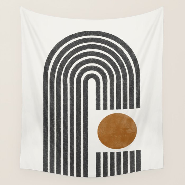 Modern Shape Art Wall Tapestry Gallery Image 1