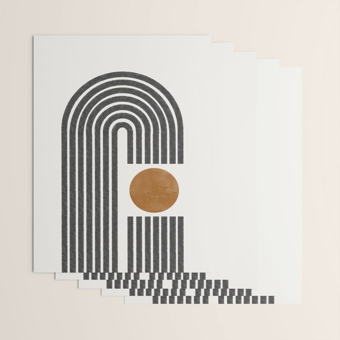 Modern Shape Art Wrapping Paper Gallery Image 3
