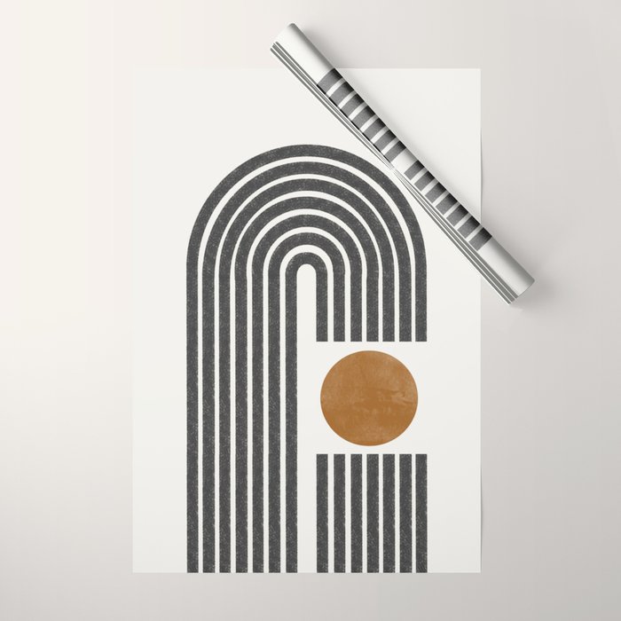 Modern Shape Art Wrapping Paper Gallery Image 1