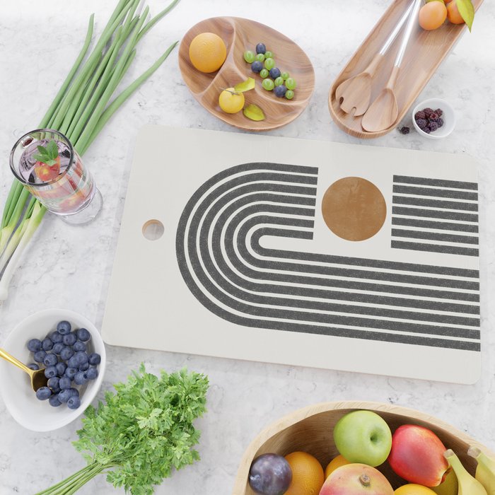 Modern Shape Art Cutting Board Gallery Image 2