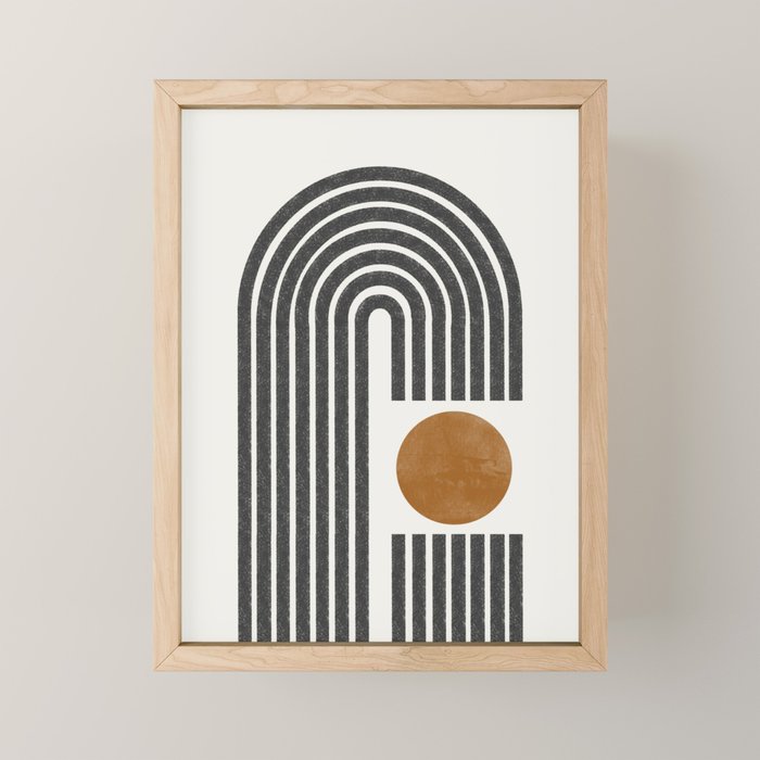 Modern Shape Art Mini Art Print Gallery Image 1