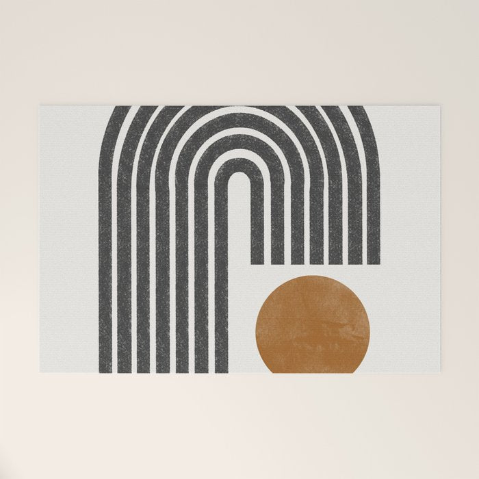 Modern Shape Art Welcome Mat Gallery Image 1