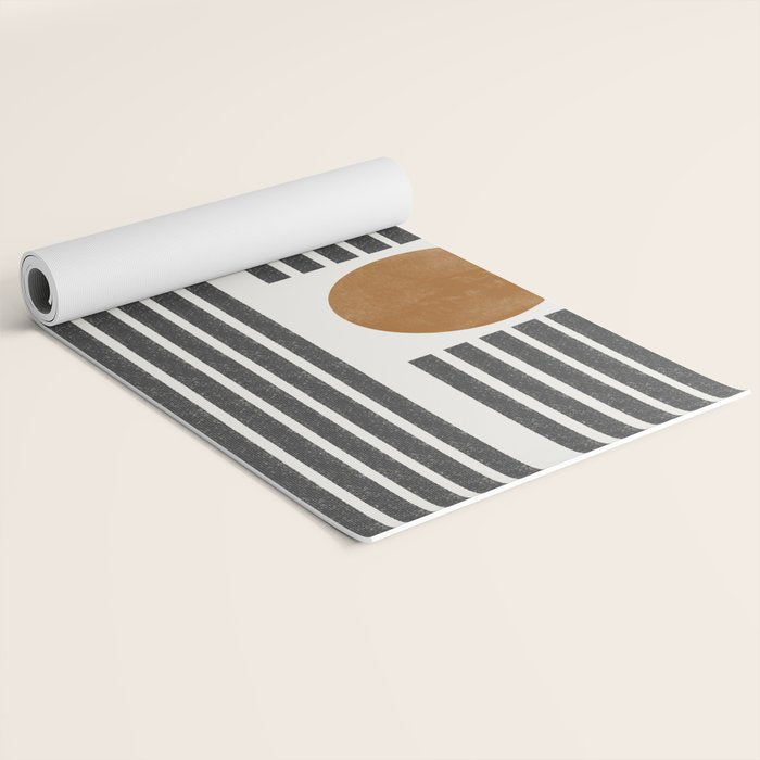 Modern Shape Art Yoga Mat Gallery Image 2