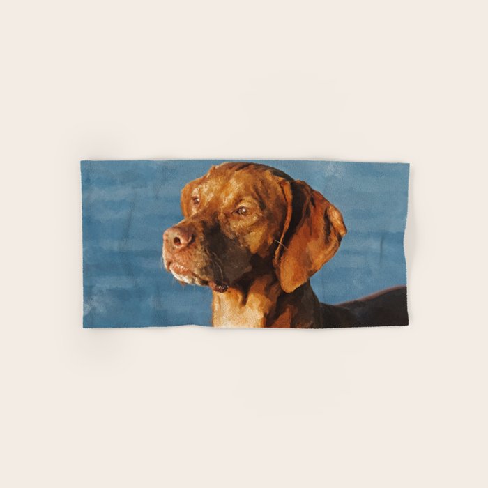 Vizsla dog - Hungarian hound Bath Towel Gallery Image 1
