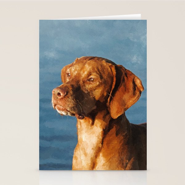 Vizsla dog - Hungarian hound Stationery Card Gallery Image 2