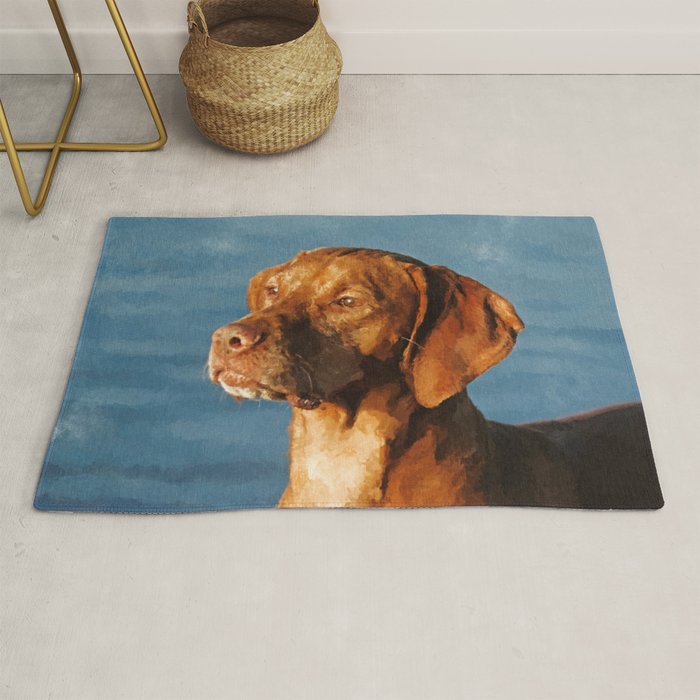 Vizsla dog - Hungarian hound Rug Gallery Image 1