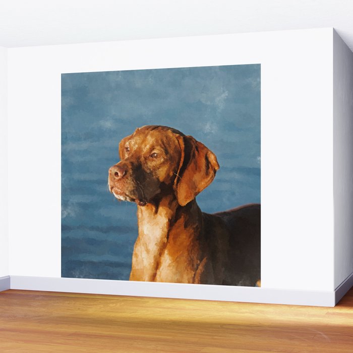 Vizsla dog - Hungarian hound Wall Mural Gallery Image 2