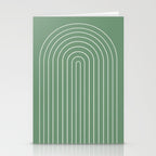 Minimal Arch XXXVIII Fresh Green Modern Geometric Lines Stationery Card Gallery Image 2