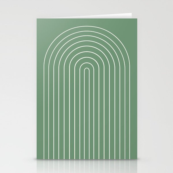 Minimal Arch XXXVIII Fresh Green Modern Geometric Lines Stationery Card Gallery Image 2
