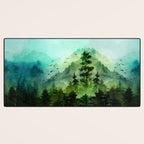 Mountain Morning Desk Mat Gallery Image 3