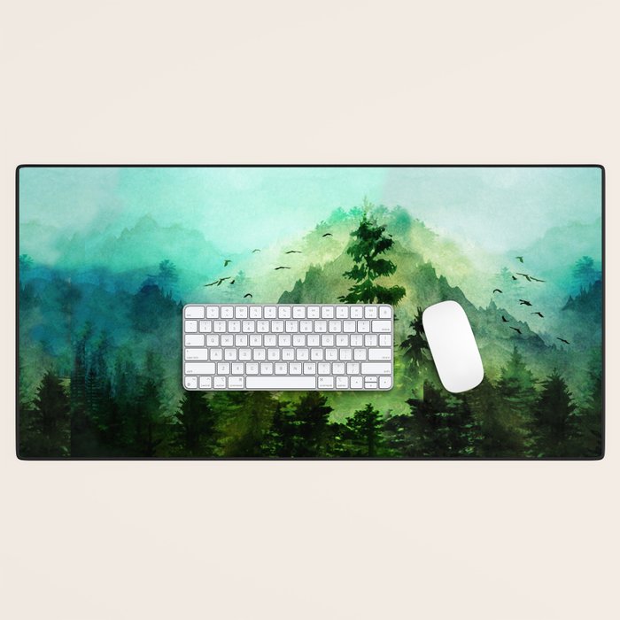 Mountain Morning Desk Mat Gallery Image 1