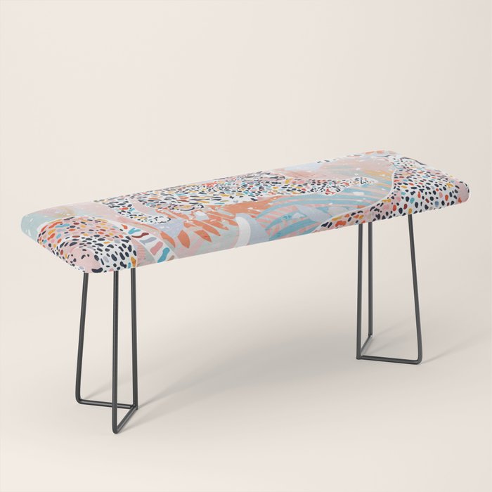 Colorful Wild Cats Bench Gallery Image 1