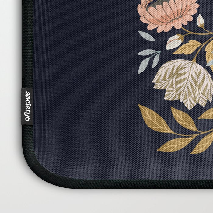 William Morris Butterfly - Midnight Garden Laptop Sleeve Gallery Image 3