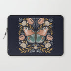 William Morris Butterfly - Midnight Garden Laptop Sleeve Gallery Image 1