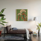 Floral Jellyfishes 2 Wood Wall Art Gallery Image 2