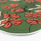 Floral Jellyfishes 2 Bath Mat Gallery Image 3