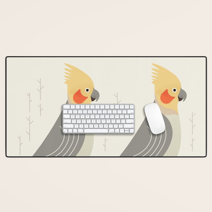 Cockatiel, Bird of Australia Desk Mat Gallery Image 1