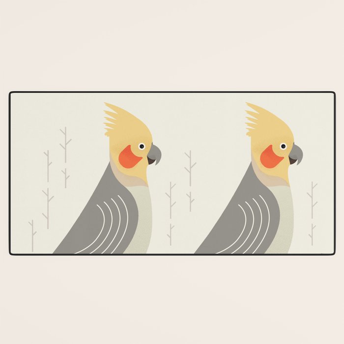 Cockatiel, Bird of Australia Desk Mat Gallery Image 3