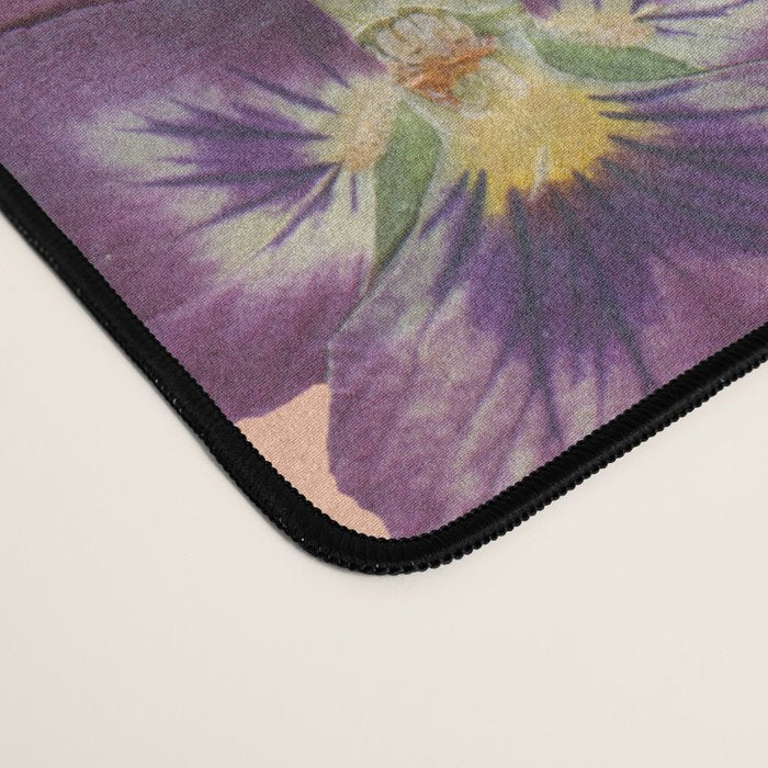 sunshine orange flower collage Desk Mat Gallery Image 4