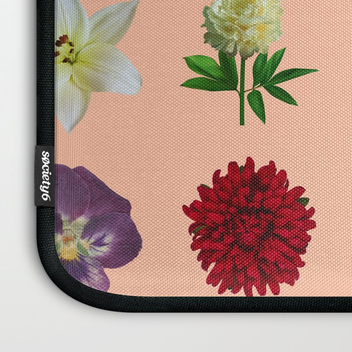 sunshine orange flower collage Laptop Sleeve Gallery Image 3