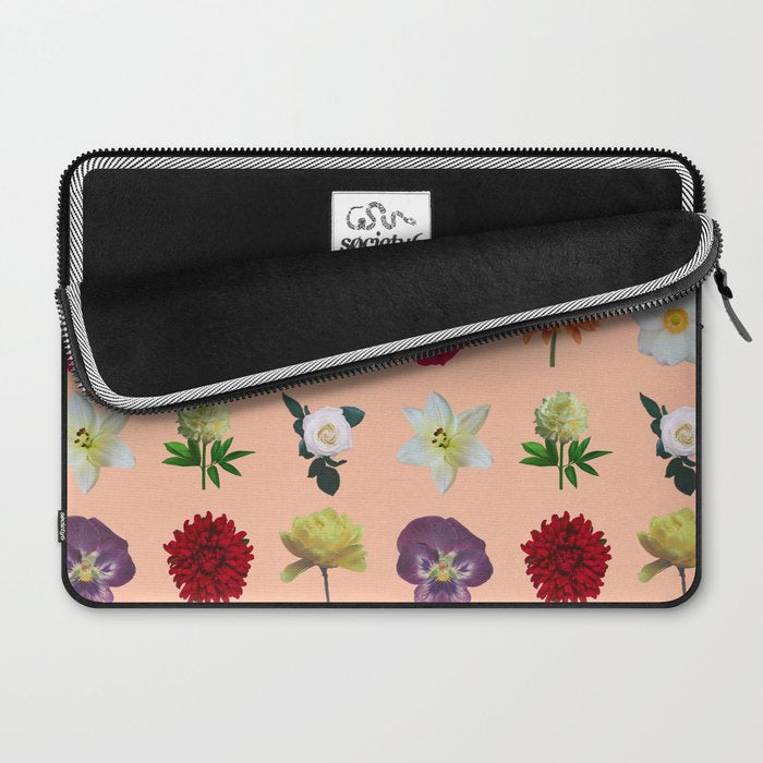 sunshine orange flower collage Laptop Sleeve Gallery Image 2